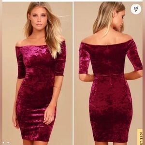 Ambiance Deep Red Velvet Top